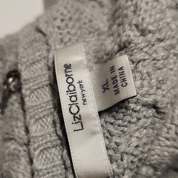 Liz Claiborne Knit Gray Sweater Size XL - Picture 14 of 14
